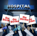 Hospital Workers On Strike