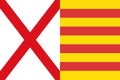 Hospitalet de Llobregat flag illustration.