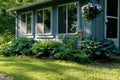 A hosta shade garden