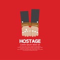 Hostage Concept Vector Illustration.