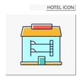 Hostel color icon Royalty Free Stock Photo