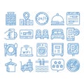 Hostel icon hand drawn illustration Royalty Free Stock Photo