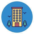 Hostel, hotel Vector Icon which can easily edit