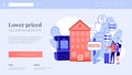 Hostel services concept landing page