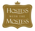 Hostess with the Mostess Logo Design Royalty Free Stock Photo