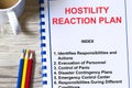 Hostility Reaction Plan concept