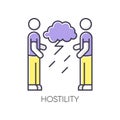 Hostility RGB color icon