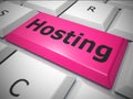 Hosting Concepts icon means web host or internet site - 3d illustration