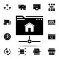 hosting icon. Web Development icons universal set for web and mobile Royalty Free Stock Photo