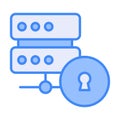 Hosting server icon for web and mobile. Web hosting icon, database symbol, security icon Royalty Free Stock Photo