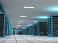 Hosting and Server Room Royalty Free Stock Photo