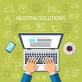 Hosting Solutions Concept