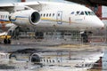 Damaged ukrainian airplane