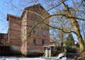 Hostorical Water Mill in Spring at the River Boehme in the Town Walsrode, Lower Saxony Royalty Free Stock Photo