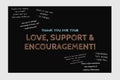 Love,suport and encouragement word and messages