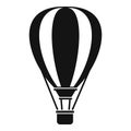 Hot air ballon icon, simple style