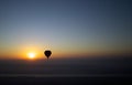 Hot air ballon over the Nile at Dawn Royalty Free Stock Photo