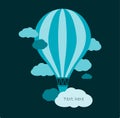 Hot air ballon in the sky Royalty Free Stock Photo
