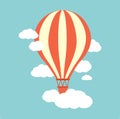 Hot air ballon in the sky