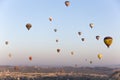 Hot Air Balloons in Cappadocia, Turkey Royalty Free Stock Photo