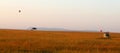 Hot air ballons over the masai mara game park Royalty Free Stock Photo