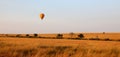 Hot air ballons over the masai mara game park Royalty Free Stock Photo