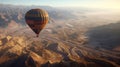 Hot Air Balloon Adventure, Spectacular Views of Mountains from Above