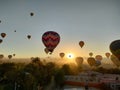 Hot air balloon in Teotihuacan, Mexico.