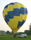 Hot air balloon and basket