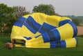 Hot air balloon and basket