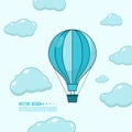 Hot air balloon. Royalty Free Stock Photo