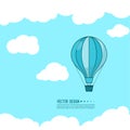 Hot air balloon. Royalty Free Stock Photo