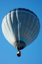 Hot air balloon, blue tones aerostat, clear sky