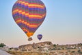 Hot air balloon, cappadocia vacation Royalty Free Stock Photo