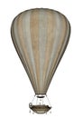 Hot air balloon - 3D render Royalty Free Stock Photo