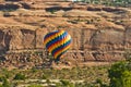 Hot Air Balloon in Desert Terrain