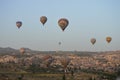 Hot air balloon,early in the morning