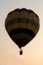 Hot air balloon in evening Royalty Free Stock Photo