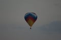 Hot air balloon in the evening sky