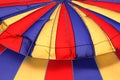 Hot air balloon fabric patterns with various colors and lines Royalty Free Stock Photo