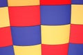 Hot air balloon fabric patterns with various colors and lines Royalty Free Stock Photo