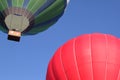 Hot air balloon fabric patterns with various colors and lines Royalty Free Stock Photo