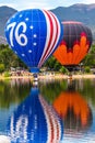 Hot air balloon festival - Annual Labor Day Liftoff in Colorado Springs Royalty Free Stock Photo