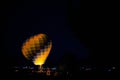 Hot Air Balloon Filling with Hot Air Royalty Free Stock Photo