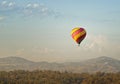 Hot Air Balloon In Flight, Del Mar California Royalty Free Stock Photo