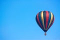 Hot air balloon flying