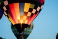 Hot air balloon flying