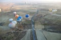 Hot Air Balloon Flying Over Cappadocia