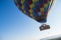 Hot air balloon flying over Cappadocia