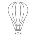 Hot air balloon icon, outline style Royalty Free Stock Photo